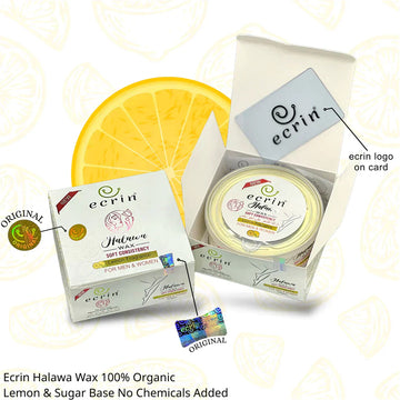 Ecrincosmetics Ecrin Organic Halawa Wax – 100% Lemon & Sugar Base