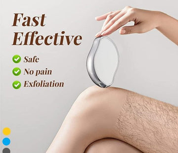 Magic Crystal Hair Remover Bleame Crystal Hair Eraser – Painless Exfoliation Hair Removal Tool For Arms Legs Back.