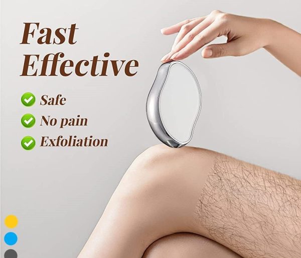 Magic Crystal Hair Remover Bleame Crystal Hair Eraser – Painless Exfoliation Hair Removal Tool For Arms Legs Back.